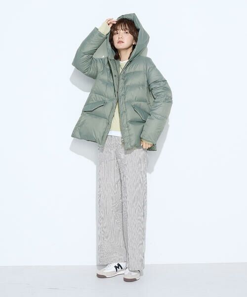 COMME CA PLATINUM / コムサ・プラチナ その他アウター | 撥水ナイロンタフタ ミドル丈きれいめダウンコート | 詳細18