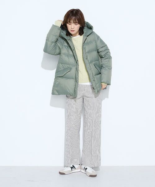 COMME CA PLATINUM / コムサ・プラチナ その他アウター | 撥水ナイロンタフタ ミドル丈きれいめダウンコート | 詳細19