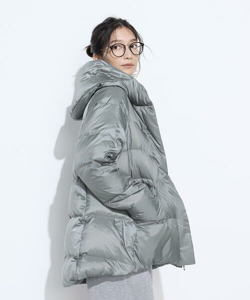 COMME CA PLATINUM / コムサ・プラチナ その他アウター | 撥水ナイロンタフタ ミドル丈きれいめダウンコート | 詳細20