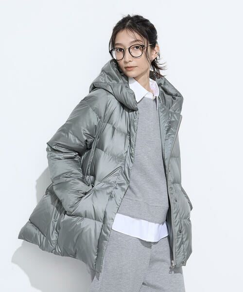 COMME CA PLATINUM / コムサ・プラチナ その他アウター | 撥水ナイロンタフタ ミドル丈きれいめダウンコート | 詳細21