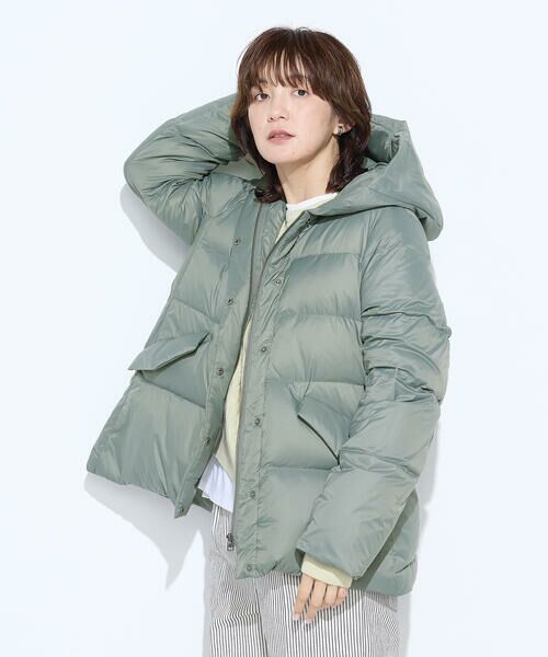 COMME CA PLATINUM / コムサ・プラチナ その他アウター | 撥水ナイロンタフタ ミドル丈きれいめダウンコート | 詳細22