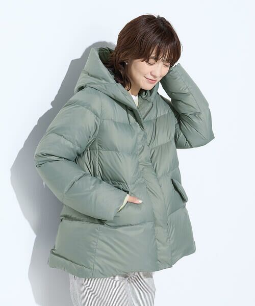 COMME CA PLATINUM / コムサ・プラチナ その他アウター | 撥水ナイロンタフタ ミドル丈きれいめダウンコート | 詳細23
