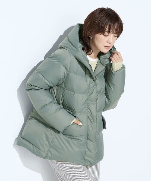 COMME CA PLATINUM / コムサ・プラチナ その他アウター | 撥水ナイロンタフタ ミドル丈きれいめダウンコート | 詳細25