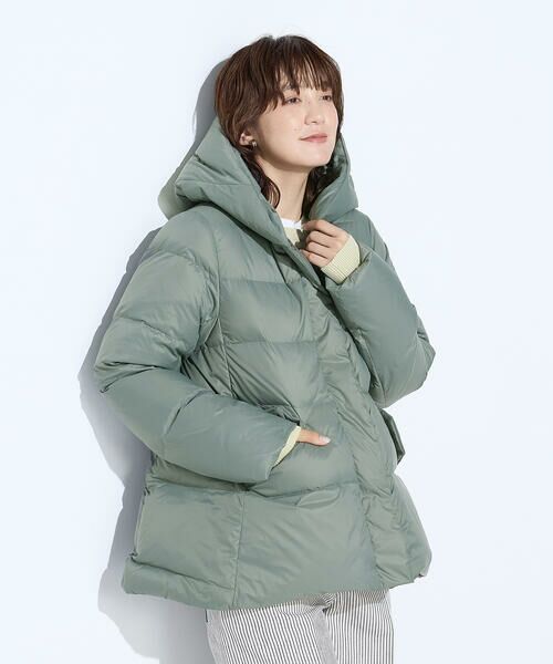 COMME CA PLATINUM / コムサ・プラチナ その他アウター | 撥水ナイロンタフタ ミドル丈きれいめダウンコート | 詳細26