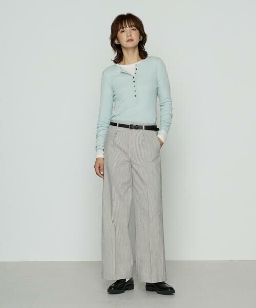 COMME CA PLATINUM / コムサ・プラチナ スラックス・ドレスパンツ | ヒッコリーストライプ パンツ | 詳細1