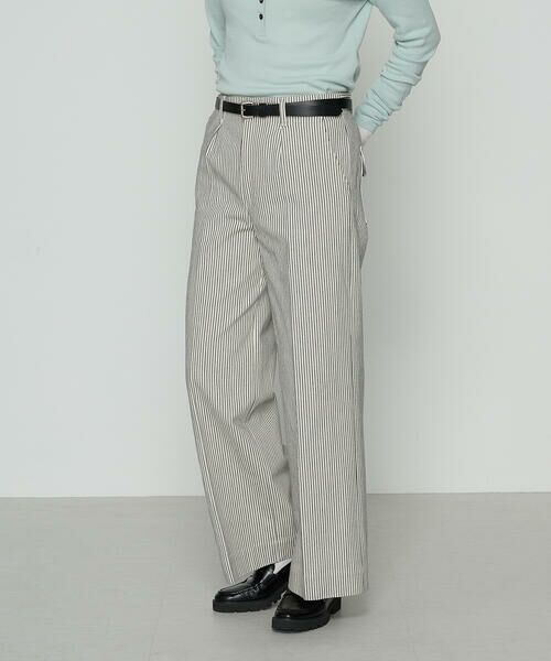 COMME CA PLATINUM / コムサ・プラチナ スラックス・ドレスパンツ | ヒッコリーストライプ パンツ | 詳細2