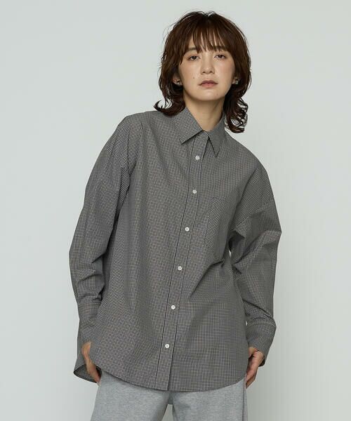 COMME CA PLATINUM / コムサ・プラチナ シャツ・ブラウス | タイプライターミニチェック シャツ | 詳細3