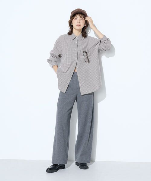 COMME CA PLATINUM / コムサ・プラチナ シャツ・ブラウス | タイプライターミニチェック シャツ | 詳細15