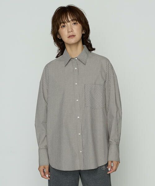 COMME CA PLATINUM / コムサ・プラチナ シャツ・ブラウス | タイプライターミニチェック シャツ | 詳細5