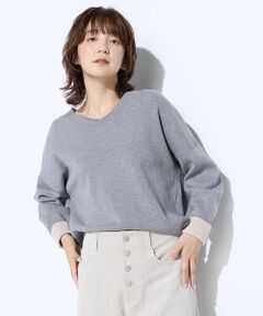 COMME CA PLATINUM / コムサ・プラチナ ニット・セーター | 14G接結編 ニットプルオーバー