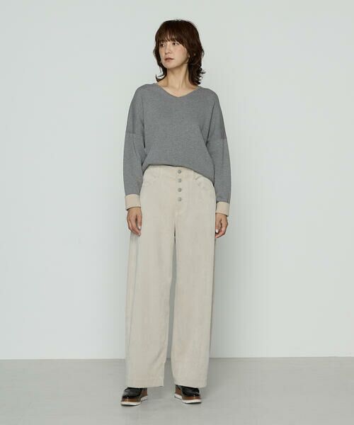 COMME CA PLATINUM / コムサ・プラチナ ニット・セーター | 14G接結編 ニットプルオーバー | 詳細1