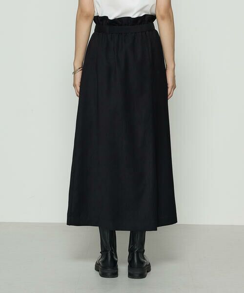 COMME CA PLATINUM / コムサ・プラチナ ロング・マキシ丈スカート | ポリスエード ラップ風スカート | 詳細6