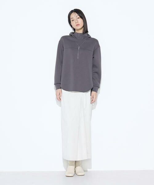 COMME CA PLATINUM / コムサ・プラチナ ロング・マキシ丈スカート | ポリスエード ラップ風スカート | 詳細14