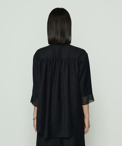 COMME CA PLATINUM / コムサ・プラチナ シャツ・ブラウス | ポリスエード タンクトップ付きブラウス | 詳細7