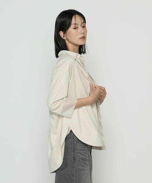 COMME CA PLATINUM / コムサ・プラチナ シャツ・ブラウス | ポリスエード タンクトップ付きブラウス | 詳細18