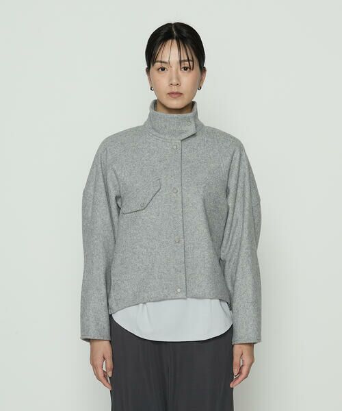 COMME CA PLATINUM / コムサ・プラチナ ブルゾン | やわらかメルトン スタンドカラーブルゾン | 詳細5