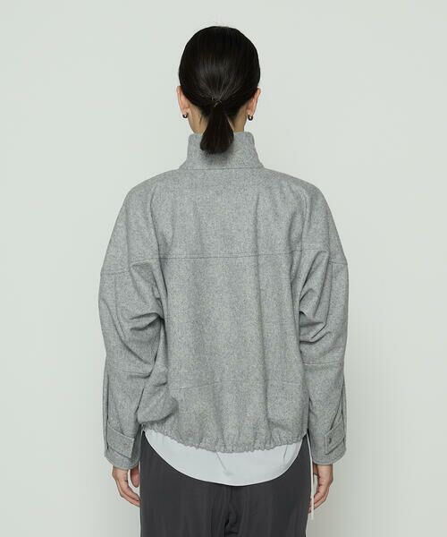 COMME CA PLATINUM / コムサ・プラチナ ブルゾン | やわらかメルトン スタンドカラーブルゾン | 詳細7