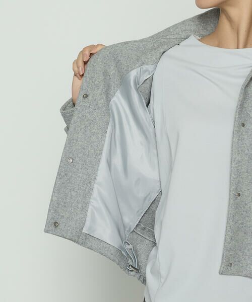 COMME CA PLATINUM / コムサ・プラチナ ブルゾン | やわらかメルトン スタンドカラーブルゾン | 詳細11