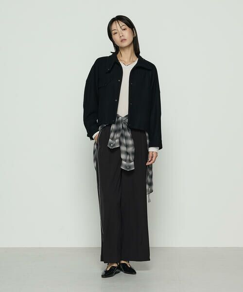 COMME CA PLATINUM / コムサ・プラチナ ブルゾン | やわらかメルトン スタンドカラーブルゾン | 詳細14