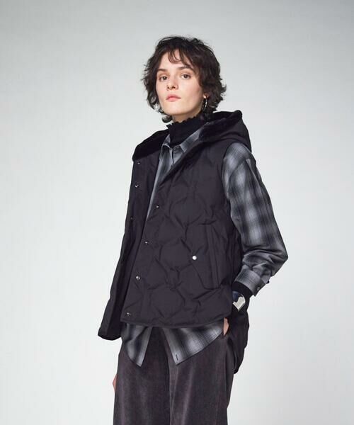 COMME CA PLATINUM / コムサ・プラチナ その他アウター | フーデッド ダウンジレ | 詳細1