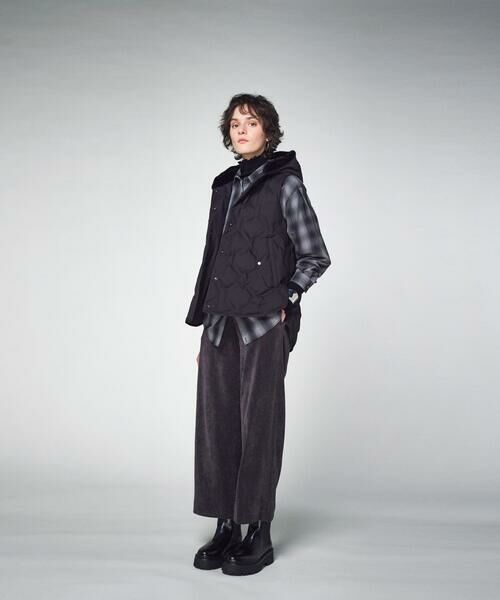 COMME CA PLATINUM / コムサ・プラチナ その他アウター | フーデッド ダウンジレ | 詳細2