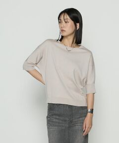 COMME CA PLATINUM / コムサ・プラチナ カットソー | リヨセル天竺 ゆったりニットソー