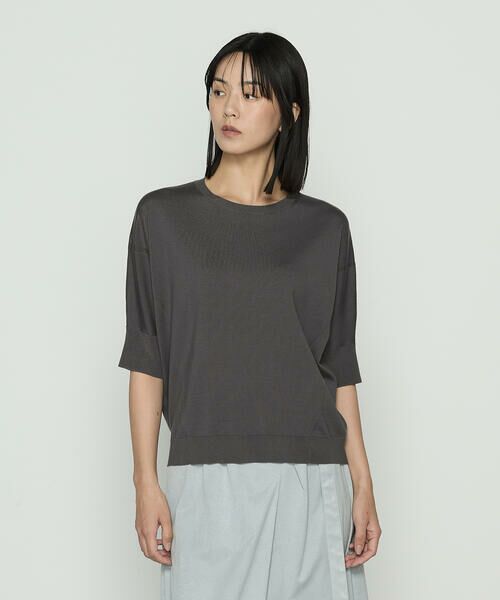 COMME CA PLATINUM / コムサ・プラチナ カットソー | リヨセル天竺 ゆったりニットソー | 詳細2