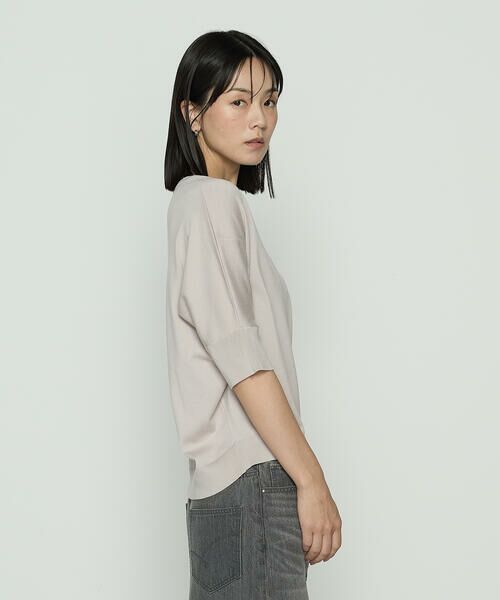 COMME CA PLATINUM / コムサ・プラチナ カットソー | リヨセル天竺 ゆったりニットソー | 詳細14