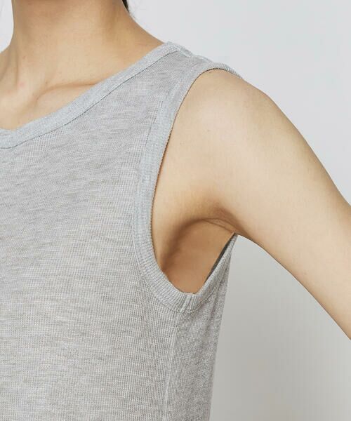 COMME CA PLATINUM / コムサ・プラチナ カットソー | ラメテレコ タンクトップ | 詳細8