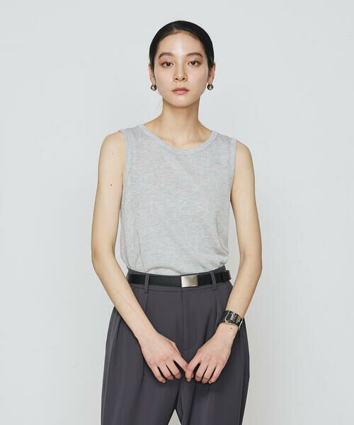COMME CA PLATINUM / コムサ・プラチナ カットソー | ラメテレコ タンクトップ | 詳細3
