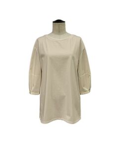 COMME CA PLATINUM / コムサ・プラチナ カットソー | 80／-ポンチ ドッキングプルオーバー