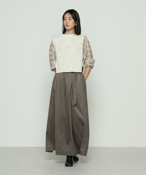 COMME CA PLATINUM / コムサ・プラチナ ベスト | マシュマロブークレー ニットベスト | 詳細1