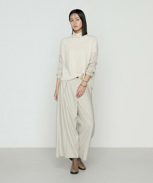 COMME CA PLATINUM / コムサ・プラチナ カットソー | ウールブークレー  ボトルネックプルオーバー | 詳細8