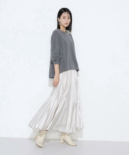 COMME CA PLATINUM / コムサ・プラチナ カットソー | ウールブークレー スヌード付きプルオーバー | 詳細28