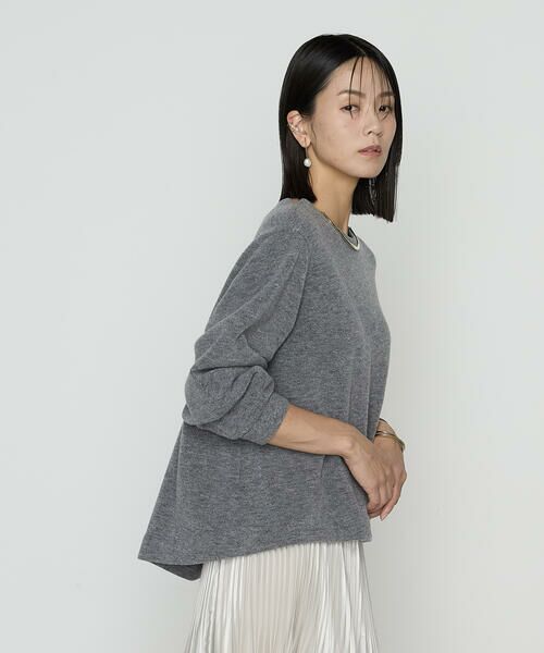 COMME CA PLATINUM / コムサ・プラチナ カットソー | ウールブークレー スヌード付きプルオーバー | 詳細25