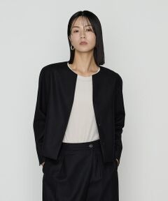 COMME CA PLATINUM / コムサ・プラチナ セットアップ | 【セットアップ対応】ストレッチフラノノーカラージャケット