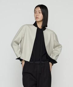 COMME CA PLATINUM / コムサ・プラチナ セットアップ | 【セットアップ対応】ストレッチフラノノーカラージャケット