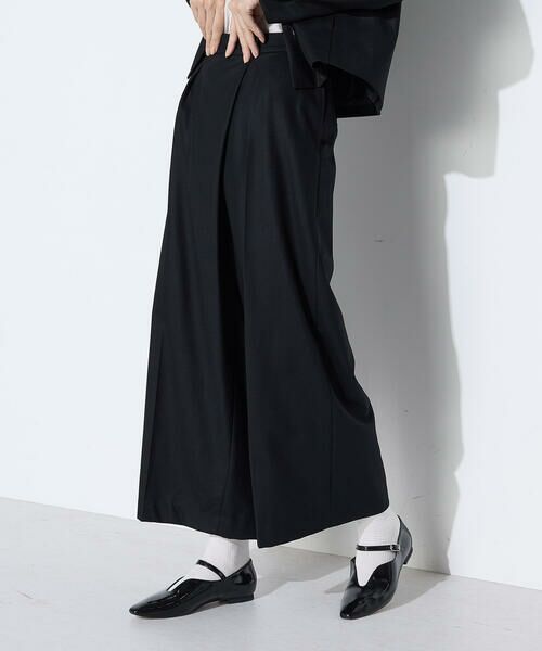 COMME CA PLATINUM / コムサ・プラチナ セットアップ | 【セットアップ対応】ストレッチフラノ アシンメトリータックワイドパンツ | 詳細5
