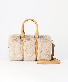 COMME CA PLATINUM / コムサ・プラチナ ボストンバッグ | エコファー ボストンバッグ