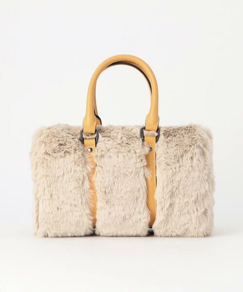 COMME CA PLATINUM / コムサ・プラチナ ボストンバッグ | エコファー ボストンバッグ | 詳細1