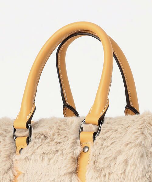 COMME CA PLATINUM / コムサ・プラチナ ボストンバッグ | エコファー ボストンバッグ | 詳細7