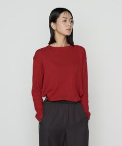 COMME CA PLATINUM / コムサ・プラチナ ニット・セーター | シルクコットン ベーシックニットプルオーバー