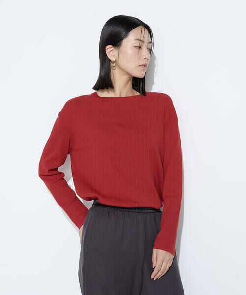 COMME CA PLATINUM / コムサ・プラチナ ニット・セーター | シルクコットン ベーシックニットプルオーバー | 詳細20