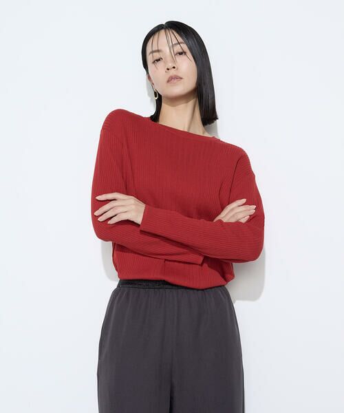 COMME CA PLATINUM / コムサ・プラチナ ニット・セーター | シルクコットン ベーシックニットプルオーバー | 詳細21