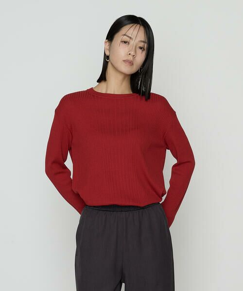 COMME CA PLATINUM / コムサ・プラチナ ニット・セーター | シルクコットン ベーシックニットプルオーバー | 詳細17