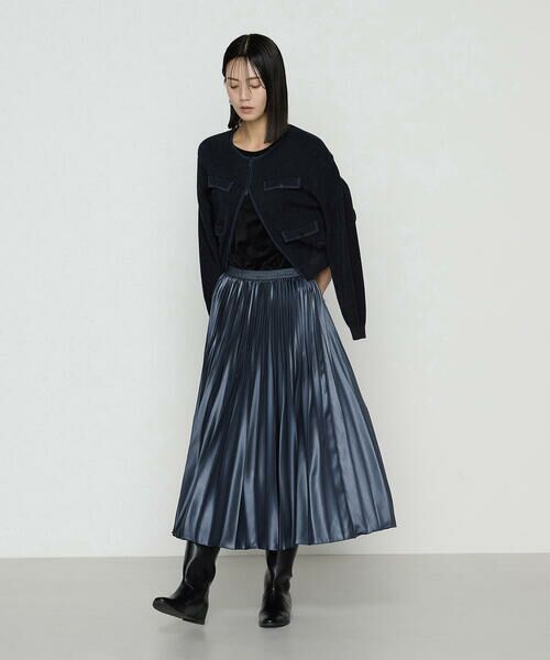 COMME CA PLATINUM / コムサ・プラチナ カーディガン・ボレロ | モールジャカードニット ジップアップカーディガン | 詳細7