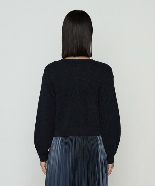 COMME CA PLATINUM / コムサ・プラチナ カーディガン・ボレロ | モールジャカードニット ジップアップカーディガン | 詳細11