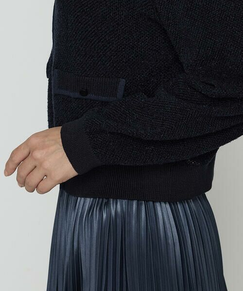 COMME CA PLATINUM / コムサ・プラチナ カーディガン・ボレロ | モールジャカードニット ジップアップカーディガン | 詳細13