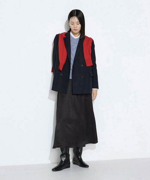 COMME CA PLATINUM / コムサ・プラチナ テーラードジャケット | トリアセウールフラノウィンドペン ダブルジャケット | 詳細24