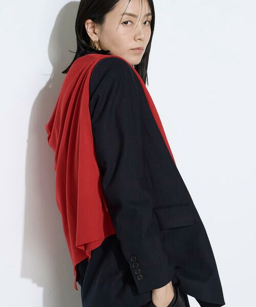 COMME CA PLATINUM / コムサ・プラチナ テーラードジャケット | トリアセウールフラノウィンドペン ダブルジャケット | 詳細26